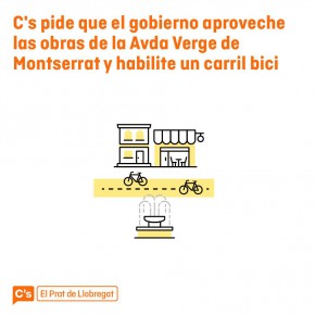 C's pide que el gobierno aproveche las obras de la Avda Montserrat y habilite un carril bici C's pide que el gobierno aproveche las obras de la Avda Montserrat y habilite un carril bici