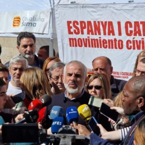 CS Baix Llobregat Sur asiste a la movilización en contra de la amnistía en Barcelona